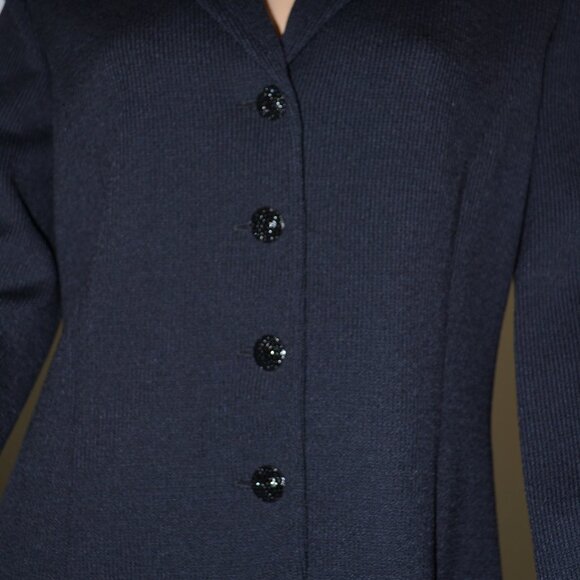 ST. JOHN EVENING BLACK SPANISH-STYLE SKIRT SET SIZE 6 - Picture 8 of 13